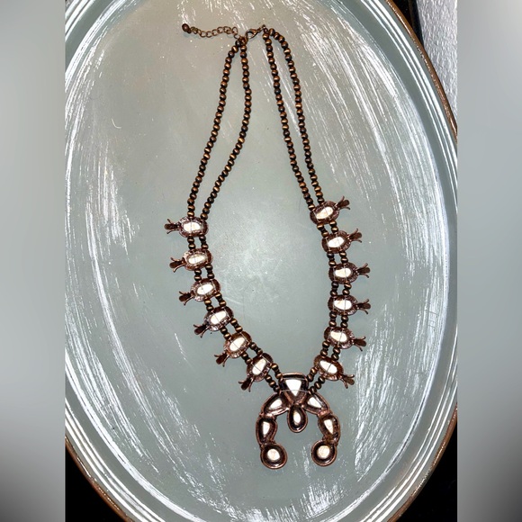 Faux Squash Blossom Necklace - Picture 3 of 5